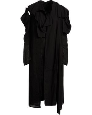 Yohji Yamamoto Overcoat & Trench Coat - Black