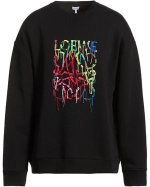 Loewe Sweatshirt Cotton - Black