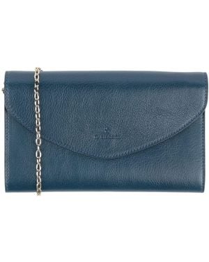 Il Bisonte Crossbody Wallet Leather - Blue