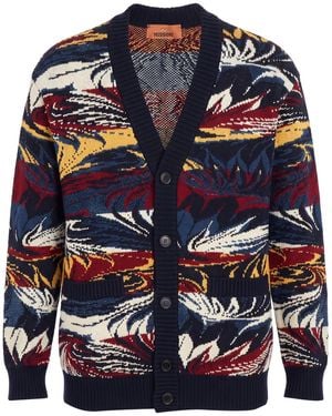 Missoni Cardigan Wool, Viscose, Cotton - Blue