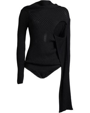 MSGM Bodysuit Wool, Acrylic - Black