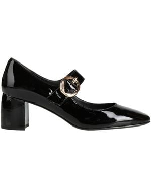 What For Court Shoes Leather - Black