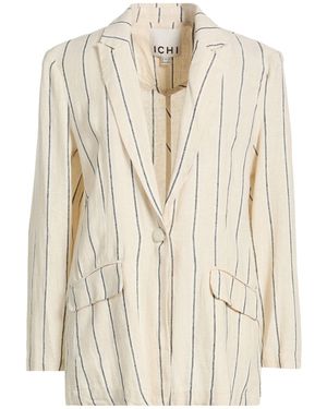 Ichi Ivory Blazer Linen, Viscose - Natural