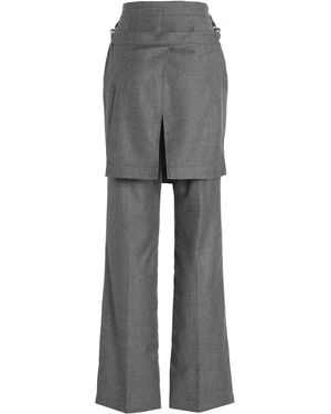 パンツ FENDI IVORY WOOL BLEND PANT Fendi Ivory Wool Pant in White | Lyst