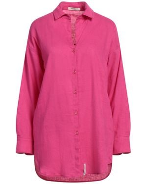 hinnominate Fuchsia Shirt Linen, Viscose - Pink