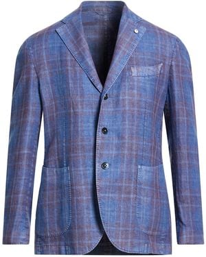 L.B.M. 1911 Blazer Linen, Cotton - Blue