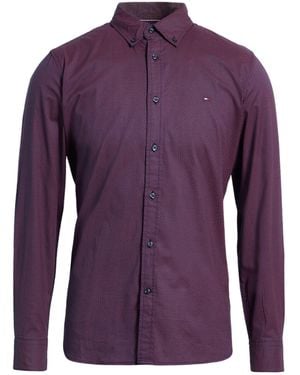 Tommy Hilfiger Midnight Shirt Cotton - Purple