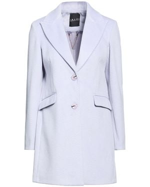 MDM MADEMOISELLE DU MONDE Lilac Coat Polyester - Blue
