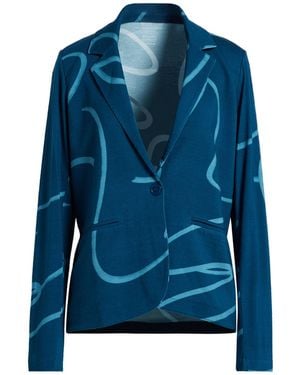 Majestic Filatures Deep Blazer Viscose, Elastane - Blue