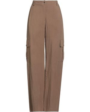 Clips Tricot Taupe Pants Viscose, Linen - Brown