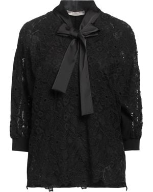 D.exterior Top Merino Wool, Polyester, Cotton - Black