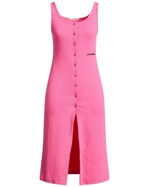 hinnominate Midi Dress Cotton, Elastane - Pink