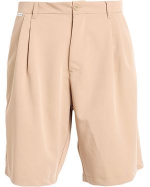FAMILY FIRST Shorts & Bermuda Shorts Polyester, Viscose, Wool, Elastane - Natural