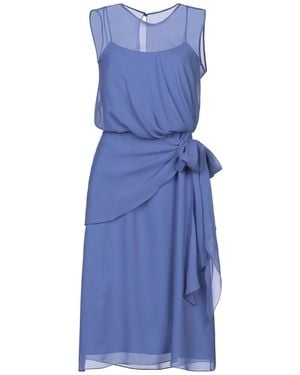 Max Mara Midi Dress Silk - Blue