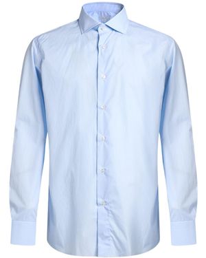 Caruso Shirt Cotton - Blue