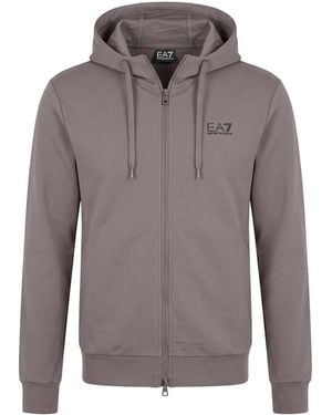 EA7 Taupe Sweatshirt Cotton - Gray