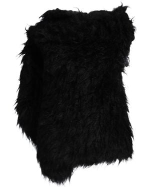 Ann Demeulemeester Shearling- & Kunstfell - Schwarz