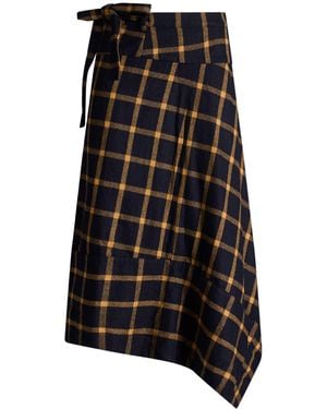 Alysi Midnight Maxi Skirt Wool, Polyamide - Black