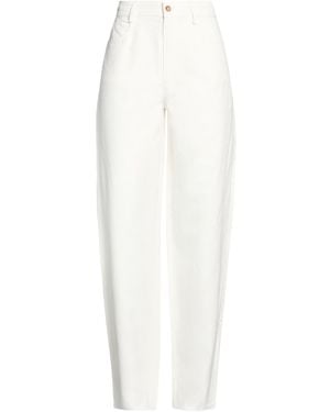 Loulou de Saison Ivory Trousers Viscose - White