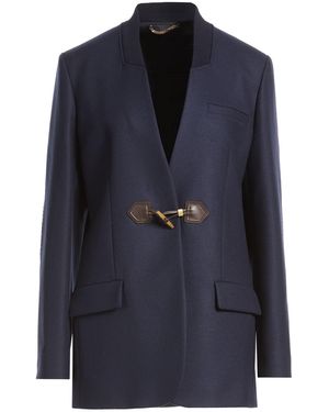 Moschino Coat Virgin Wool, Polyamide, Cashmere - Blue