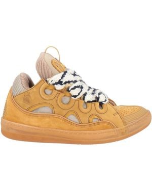 Lanvin Trainers Calfskin, Polyester - Natural