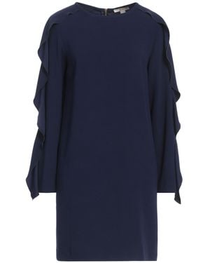 SEVENTY VENEZIA Mini Dress Acetate, Polyester - Blue