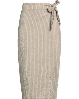 Caractere Midi Skirt Modal, Polyamide, Linen, Polyester - Natural