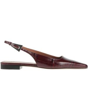 Paris Texas Ballet Flats Leather - Brown