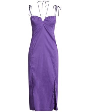 Patrizia Pepe Midi Dress Cotton, Polyamide, Elastane - Purple