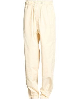 Jil Sander Ivory Pants Cotton, Polyester - Natural