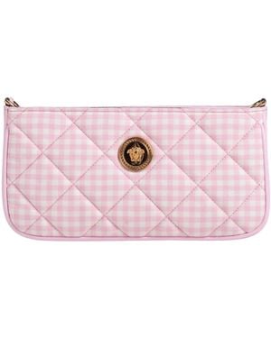 Versace Shoulder Bag Textile Fibres, Leather - Pink