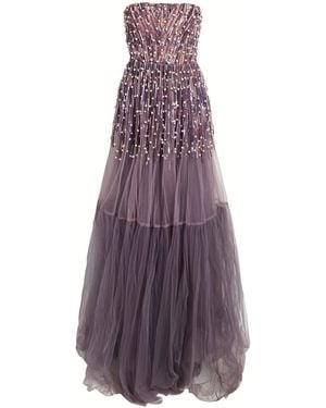 Elisabetta Franchi Maxi Dress - Purple