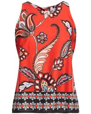 B.yu Top Cotton, Elastane - Red