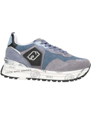 Liu Jo Sneakers Leather, Textile Fibers - Blue