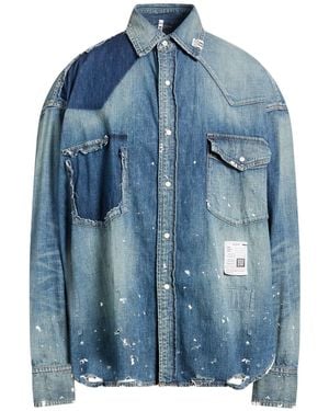 Maison Mihara Yasuhiro Denim Shirt Cotton - Blue