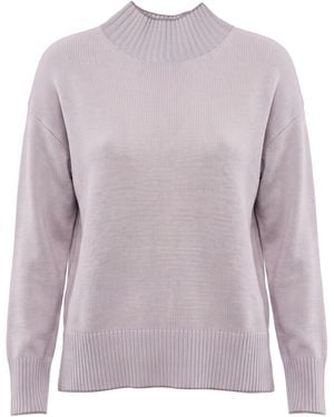 Eleventy Turtleneck Cashmere - Purple