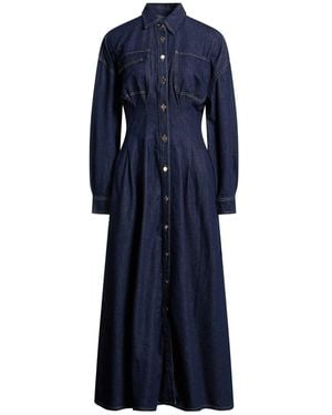 FRAME The Nipped Dress Maxi Dress Recycled Cotton, Lyocell, Organic Cotton - Blue