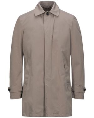 Moorer Overcoat & Trench Coat - Brown