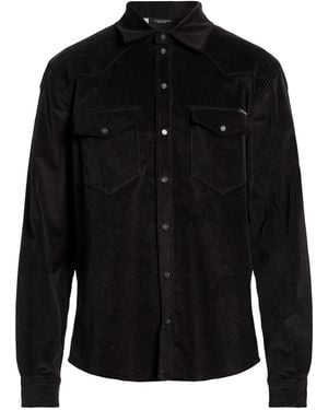 Dolce & Gabbana Charcoal Shirt Cotton, Cashmere, Elastane - Black