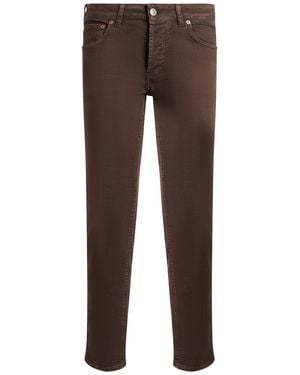 Entre Amis Pants Cotton, Elastane - Brown