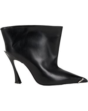Mugler Ankle Boots Leather - Black