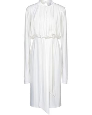 Soallure Midi Dress Acetate, Polyamide, Elastane - White
