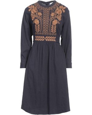 Antik Batik Midnight Midi Dress Cotton - Blue