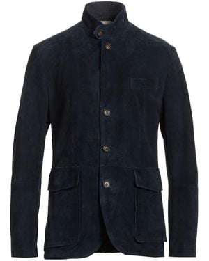 Eleventy Midnight Jacket Lambskin - Blue