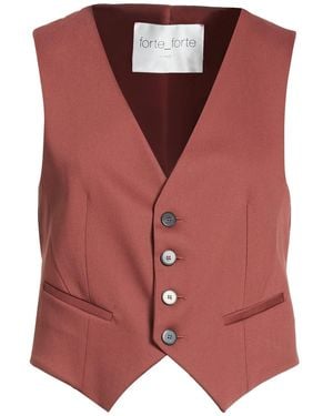 Forte Forte Tailored Vest Viscose, Virgin Wool, Elastane - Pink