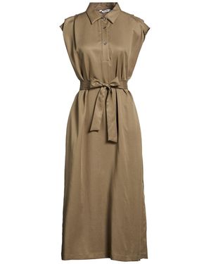 Caliban Military Midi Dress Tencel - Natural