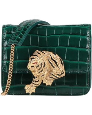 Roberto Cavalli Cross-Body Bag Leather, Polyurethane, Polyester - Green