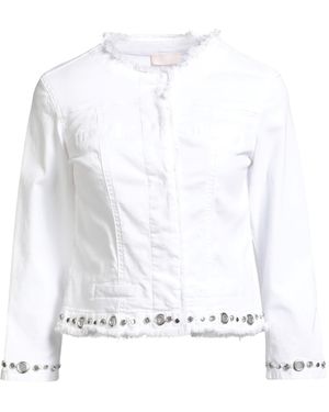Liu Jo Jacket Cotton, Elastane - White