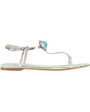 Lola Cruz Thong Sandal - White