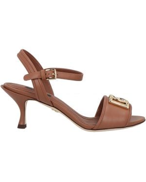 Dolce & Gabbana Sandals Calfskin - Brown